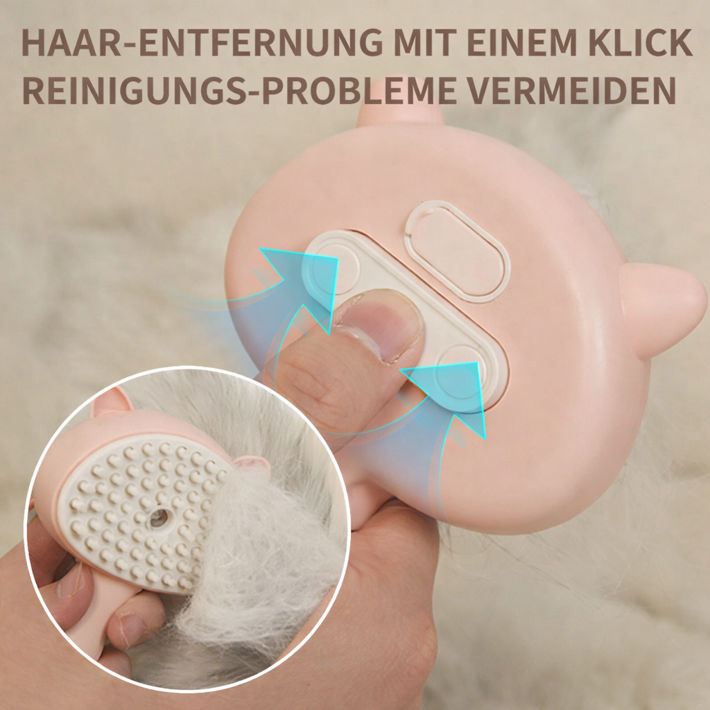 Elektrische Heimtier-Fellbürste – Selbstreinigend, Sanft & Effektiv